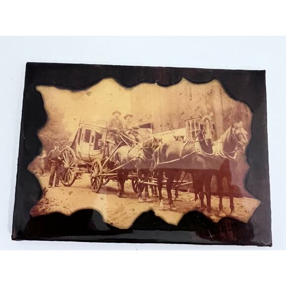 Vintage Photo Of The Old West Stagecoach Horse & Carriage Wild West 5x7 - Picture 6 of 7